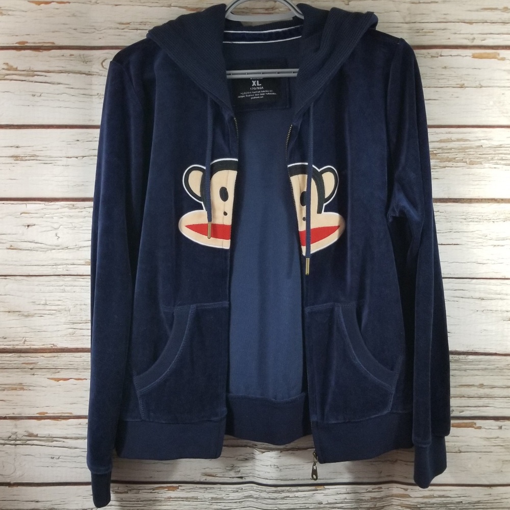 Paul Frank Blue Jacket w/ monkey, size XL